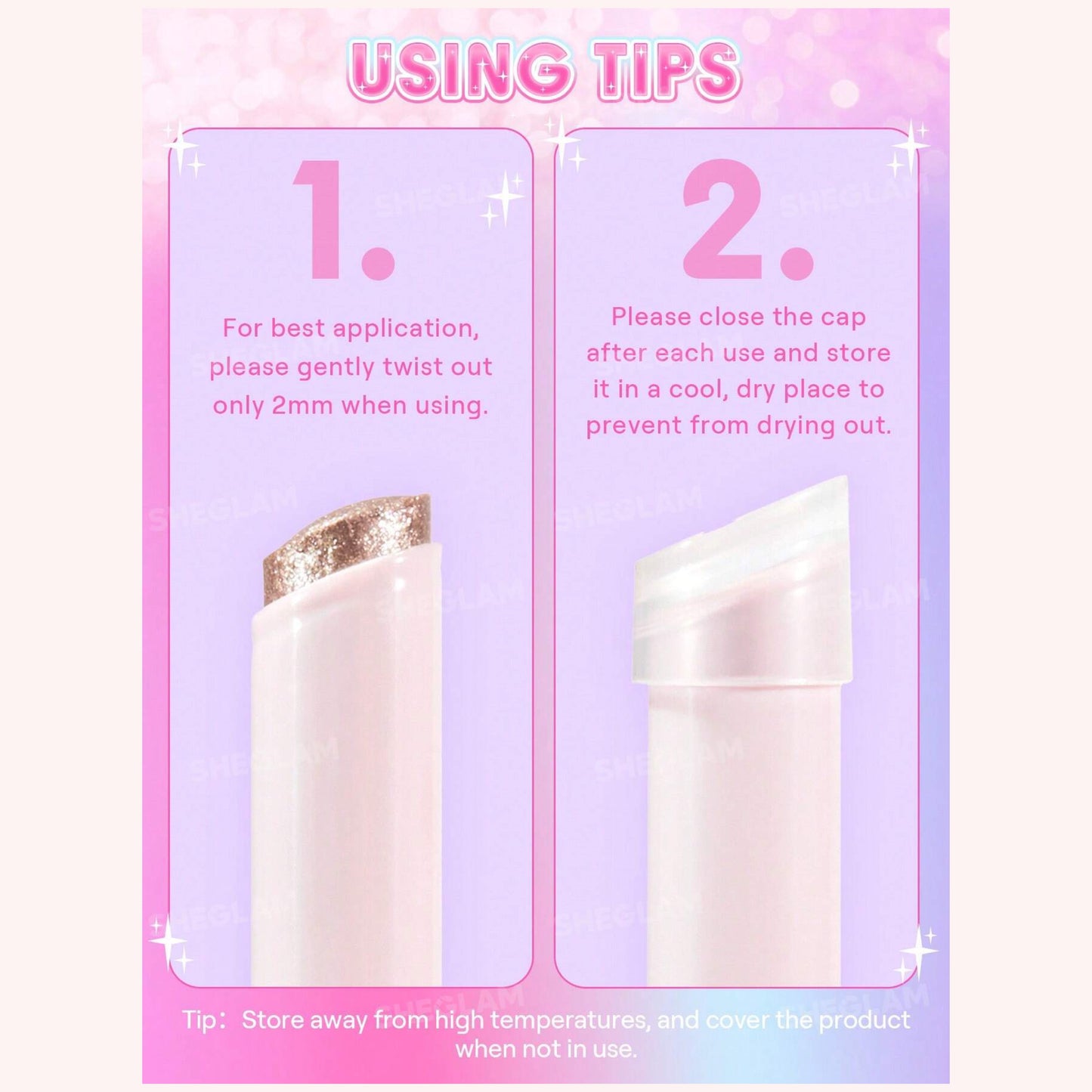 SHEGLAM - Crystal Jelly Glaze Stick - ROSY GEM