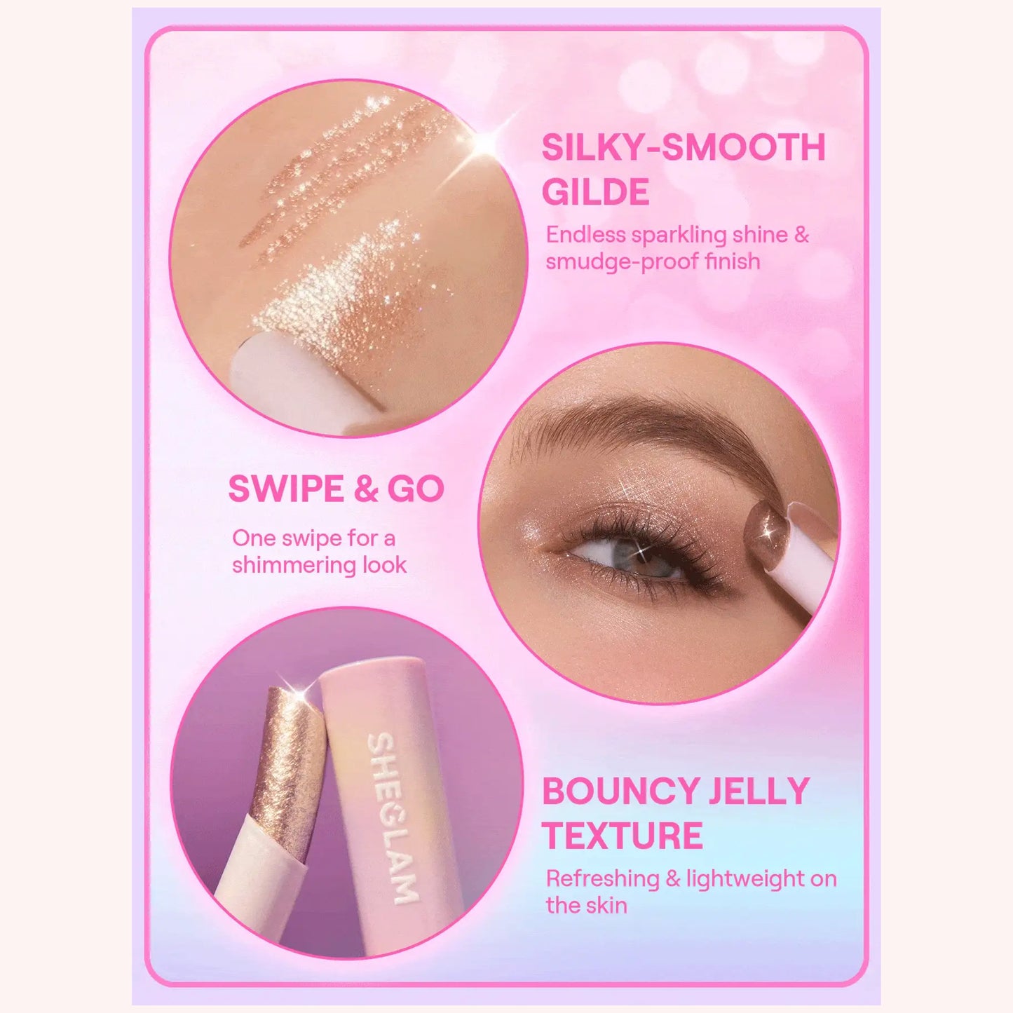 SHEGLAM - Crystal Jelly Glaze Stick - FUSCHIA FUN