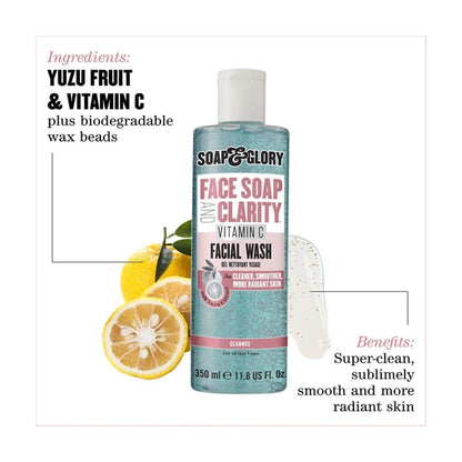 Soap & Glory - Face Soap & Clarity 3-in-1 Daily Vitamin C Facial Wash - 350ml