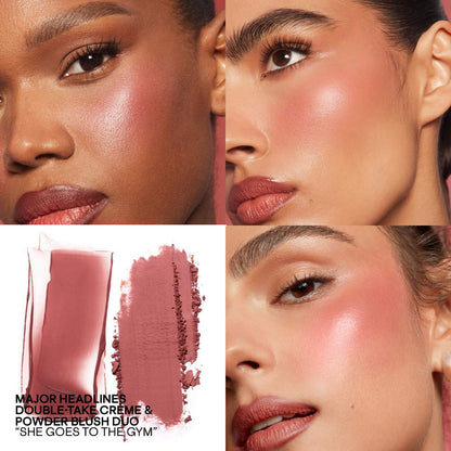 Patrick Ta - Mini Major Headlines Double-Take Crème & Powder Blush Duo - SHE GOES TO THE GYM