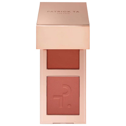 Patrick Ta - Mini Major Headlines Double-Take Crème & Powder Blush Duo - SHE’S BLUSHING