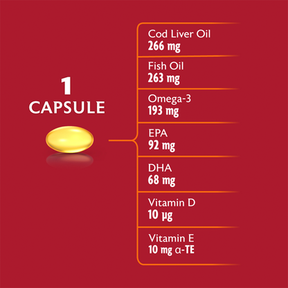 Seven Seas - Cod Liver Oil High Strength - 120 Capsules