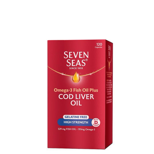 Seven Seas - Cod Liver Oil High Strength - 120 Capsules