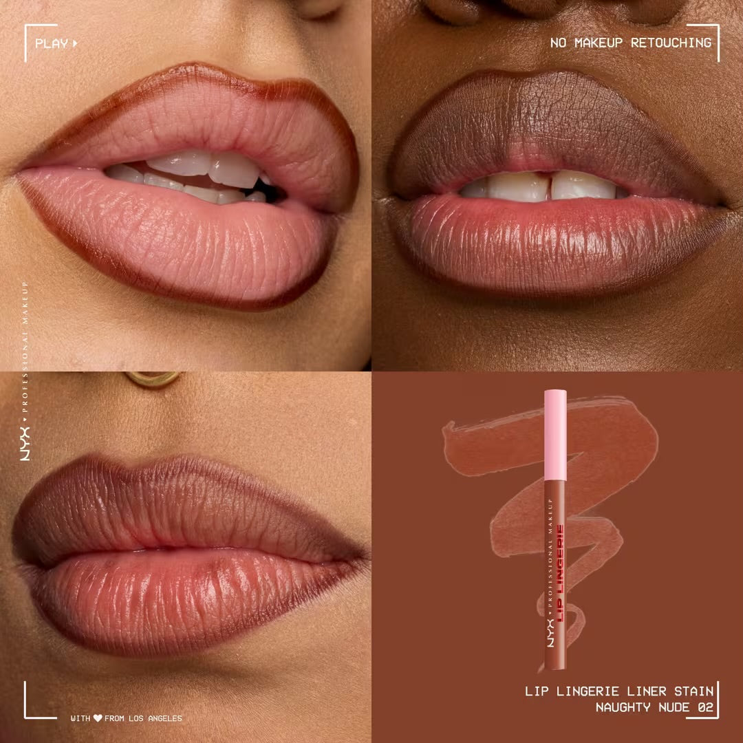 NYX Professional Makeup - Lingerie Lip Liner Stain - NAUGHTY NUDE