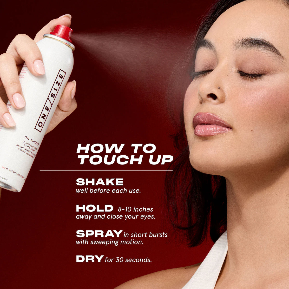 ONE/SIZE -  Oil Sucker Liquid Blotting Paper Touch Up Spray