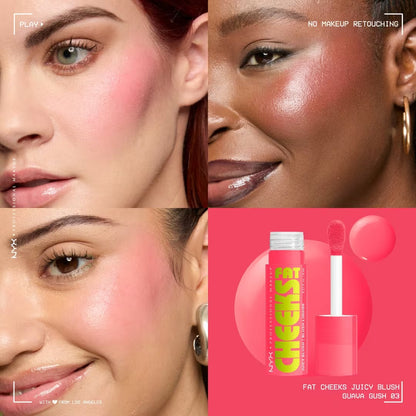 NYX Professional Makeup - Fat Cheeks Juicy Blush - GUAVA GUSH
