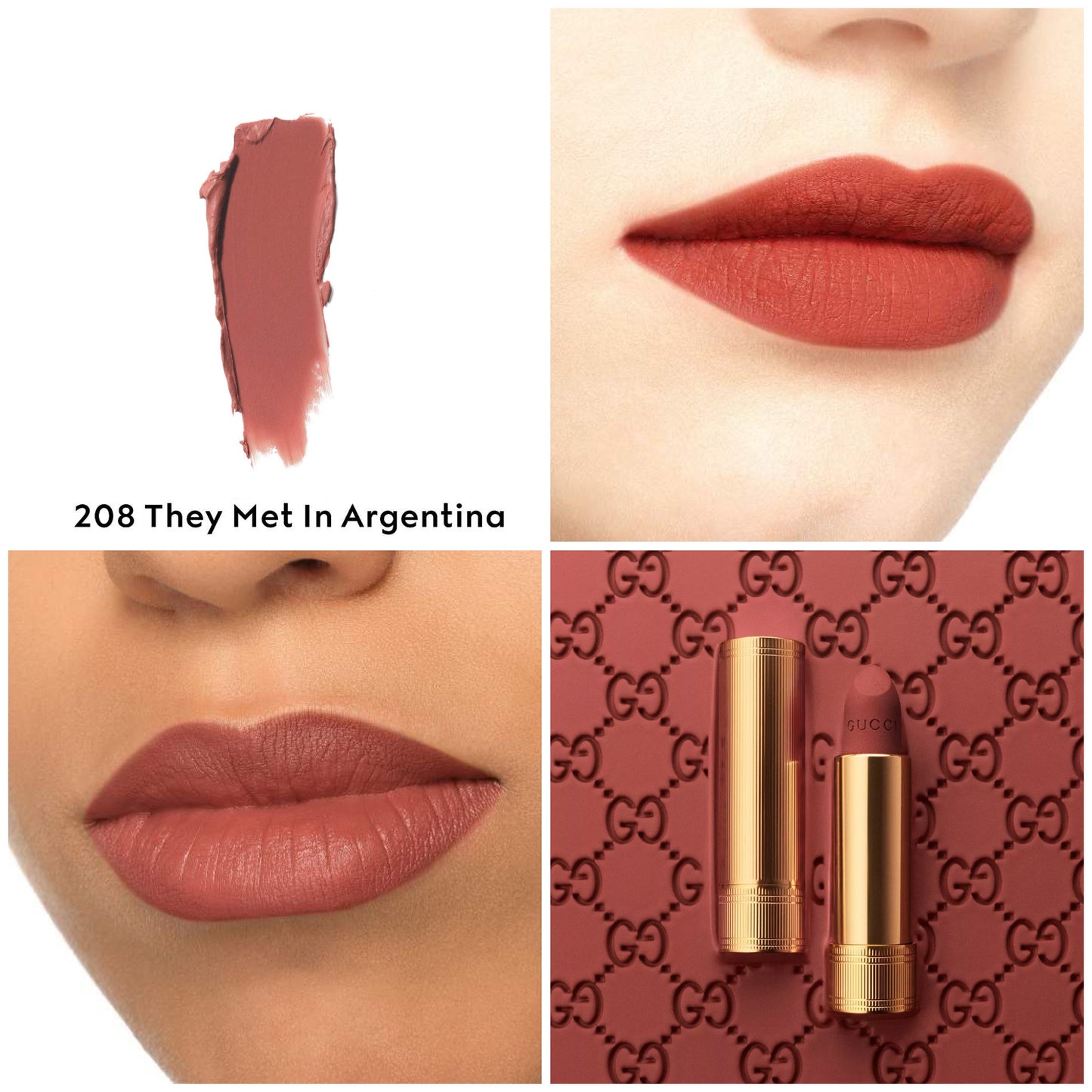 Gucci - Velvet Matte Lipstick - 208 THEY MET IN ARGENTINA