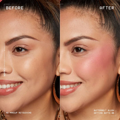 NYX Professional Makeup - Buttermelt Powder Blush - GETTING BUTTA