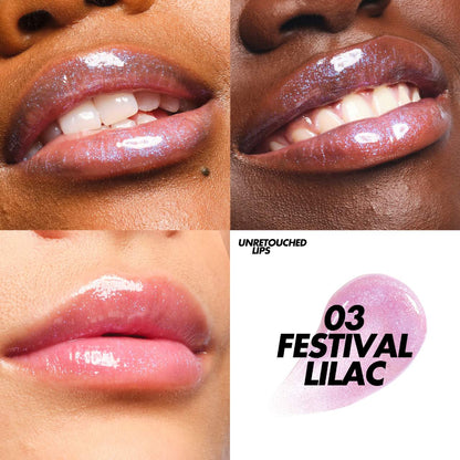MAKE UP FOR EVER - Super Boost Moisturizing & Plumping Lip Gloss - 03 FESTIVAL LILAC
