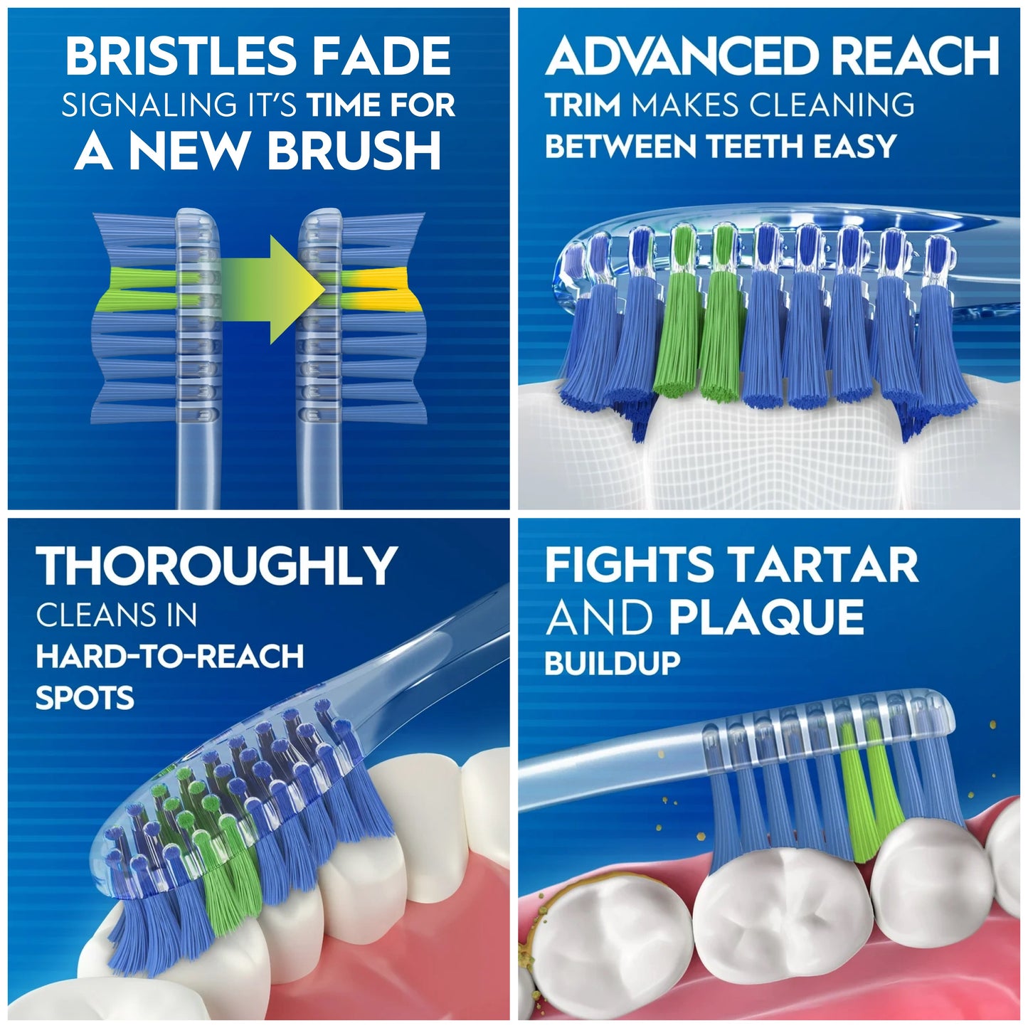 Oral-B - Advanced Clean Toothbrushes Value Packx2