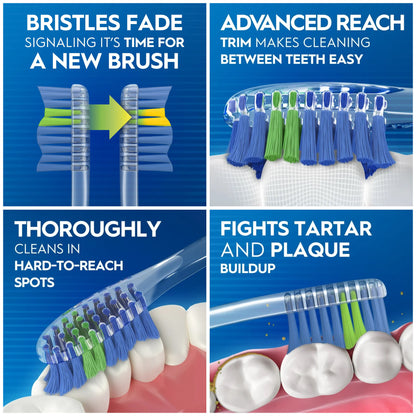 Oral-B - Advanced Clean Toothbrushes Value Packx2