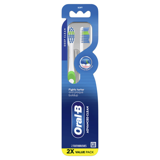 Oral-B - Advanced Clean Toothbrushes Value Packx2