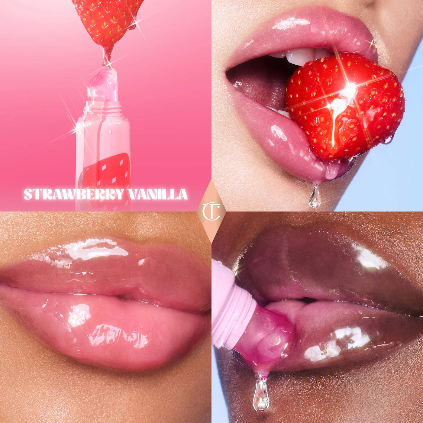 Charlotte Tilbury - Unreal Lips Healthy Glow Nectar Lip Oil - JUICYLICIOUS STRAWBERRY VANILLA