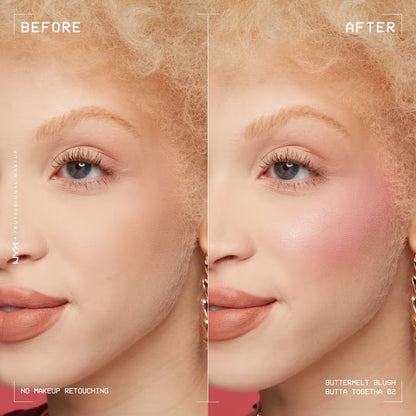 NYX Professional Makeup - Buttermelt Powder Blush - BUTTA TOGETHER
