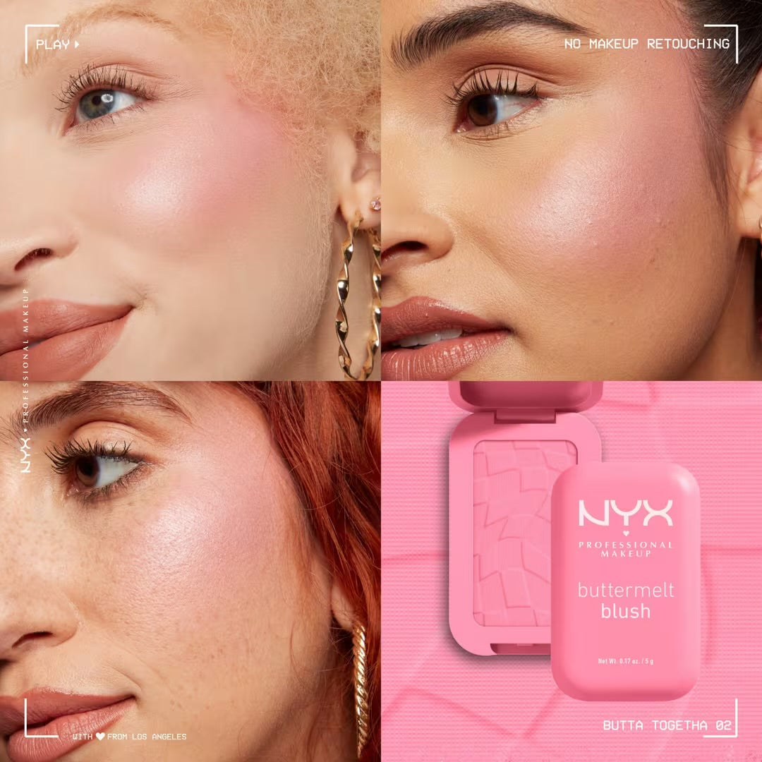 NYX Professional Makeup - Buttermelt Powder Blush - BUTTA TOGETHER