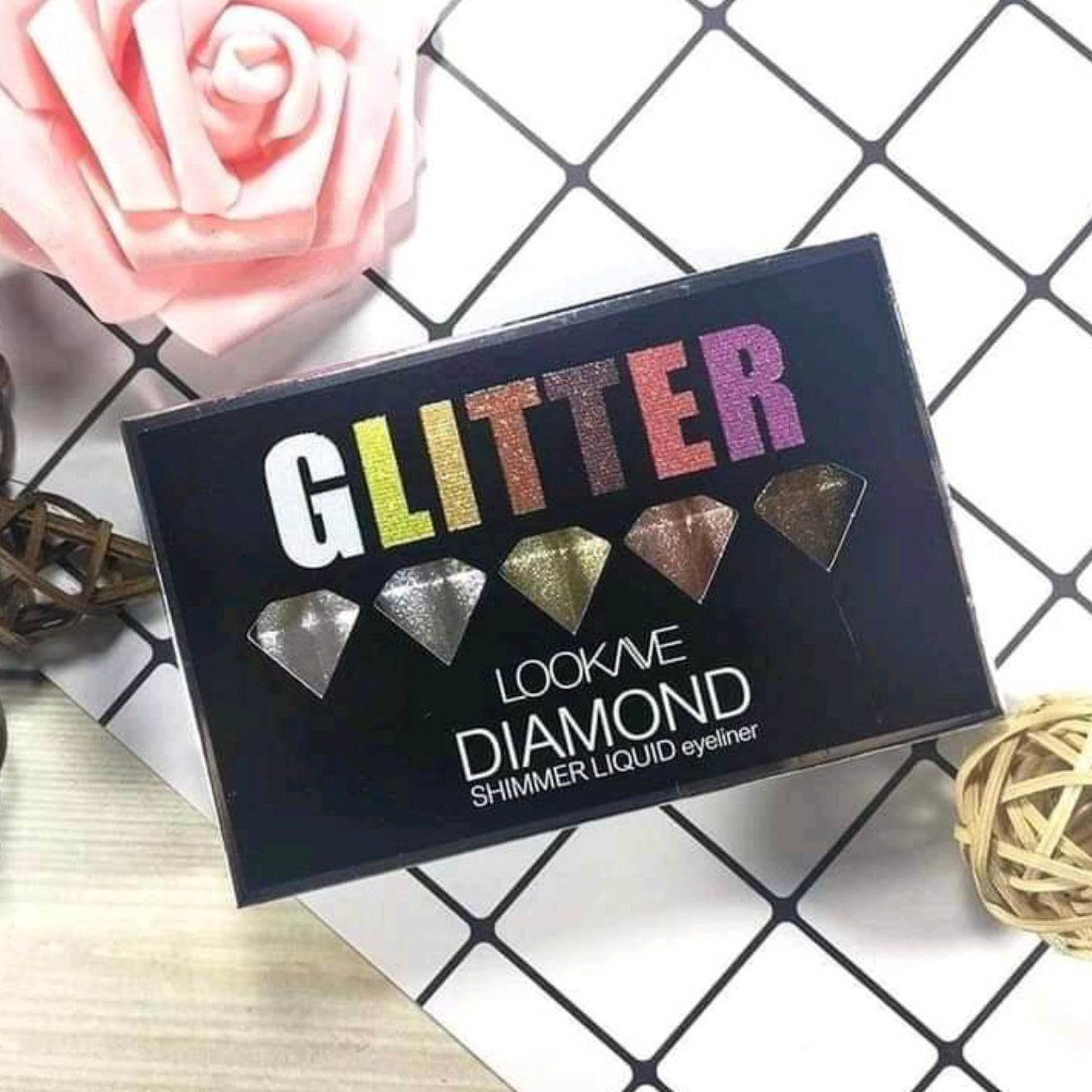 LOOKAVE - Diamond Shimmer Liquid Eyeliner - 5pc