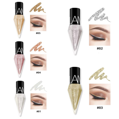 LOOKAVE - Diamond Shimmer Liquid Eyeliner - 5pc