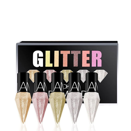 LOOKAVE - Diamond Shimmer Liquid Eyeliner - 5pc
