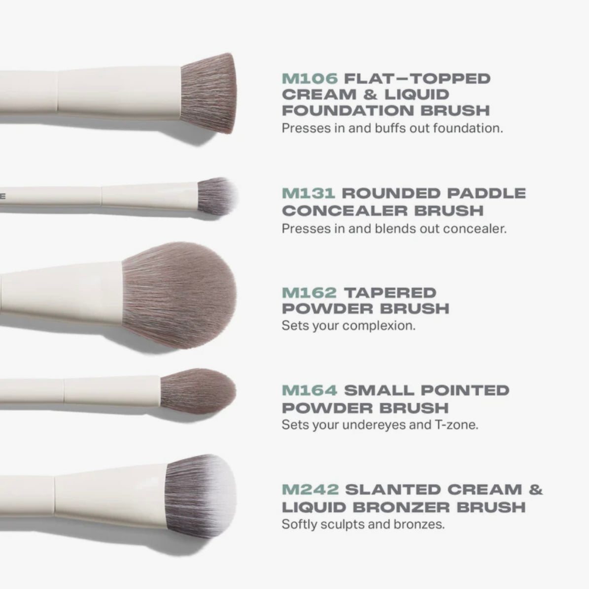 Morphe - Portrait Mode 5-Piece Face Brush Set