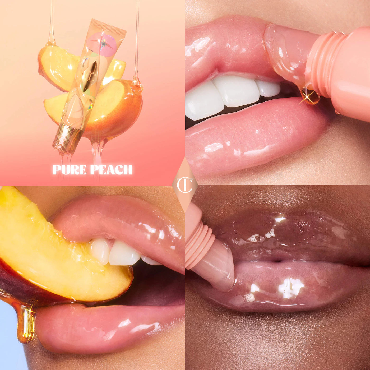 Charlotte Tilbury - Unreal Lips Healthy Glow Nectar Lip Oil - JUICYLICIOUS PURE PEACH
