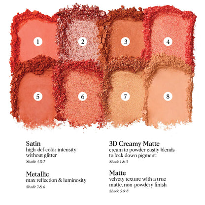 Hung Vanngo Beauty -  Color Story Eyeshadow Palette - OUTSTANDING ORANGE