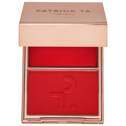 Patrick Ta - Major Headlines Double-Take Crème & Powder Blush Duo - SHE LEFT ME ON RED
