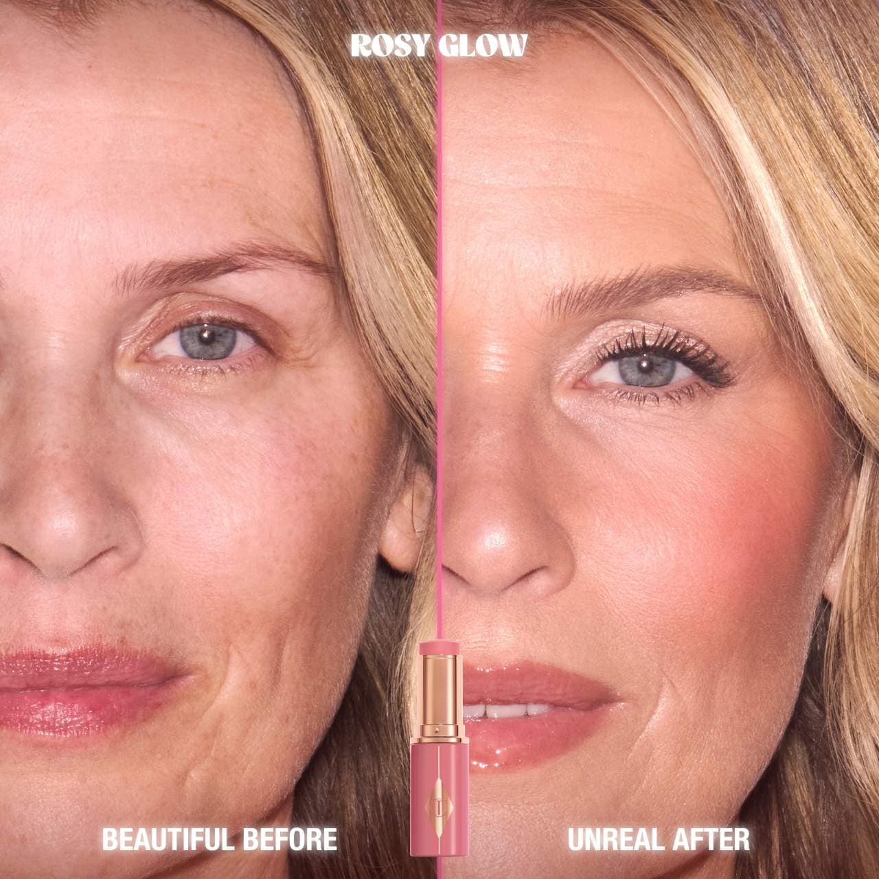 Charlotte Tilbury - Unreal Lip + Cheek Glow Blush Stick - ROSY GLOW