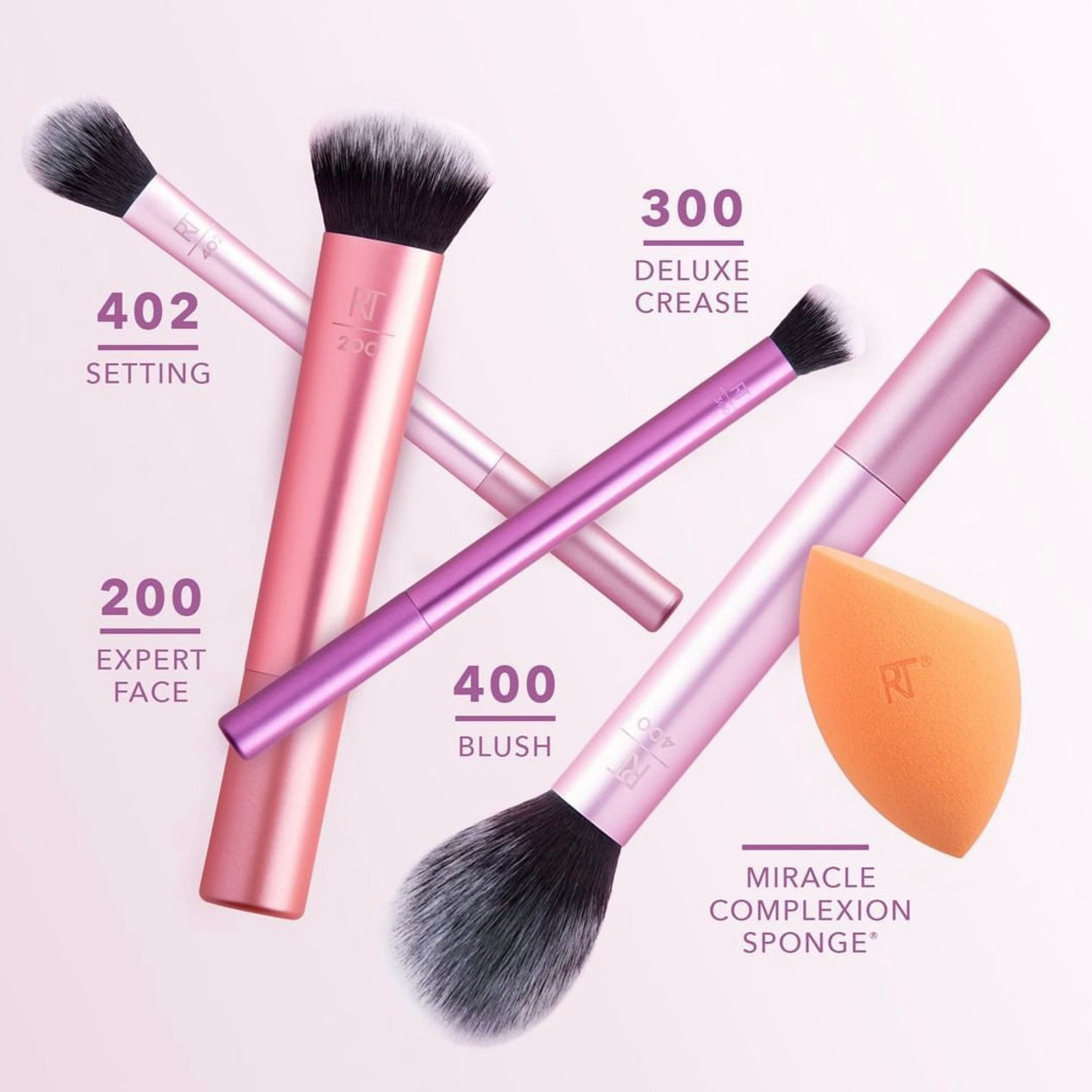 Real Techniques - Everyday Essentials Makeup Brush Kit - 5pc