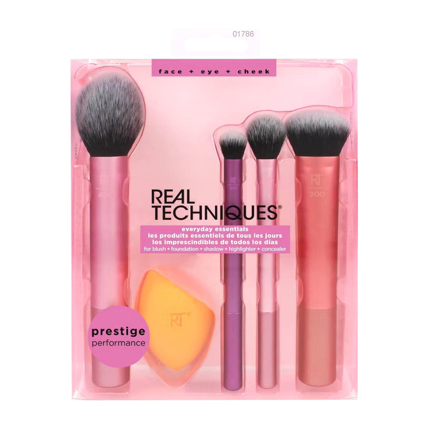 Real Techniques - Everyday Essentials Makeup Brush Kit - 5pc