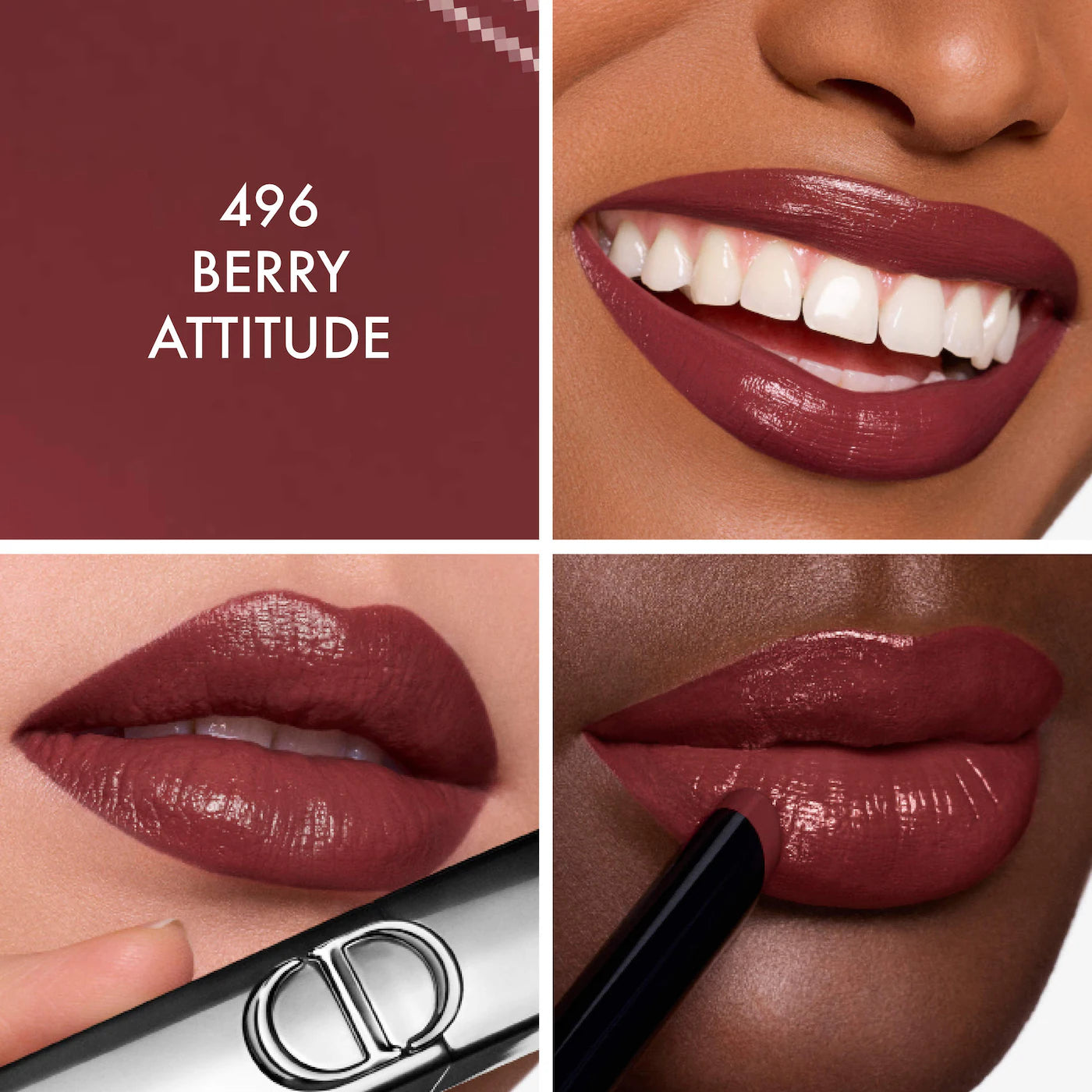 DIOR - Rouge Dior On Stage Lipstick - 496 BERRY ATTITUDE
