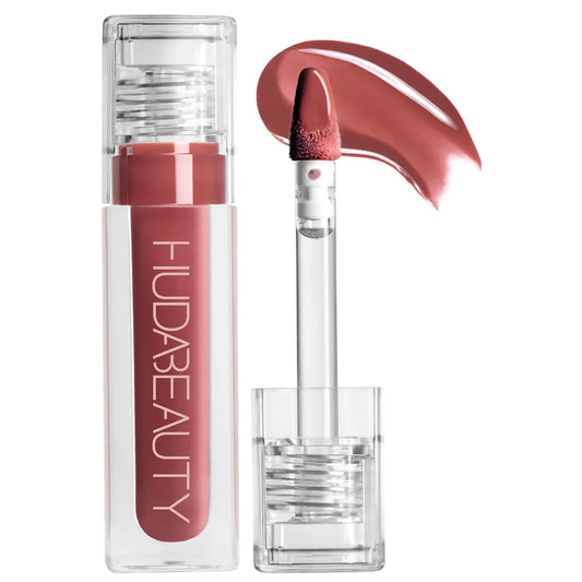 Huda Beauty - Faux Filler Shiny Non-Sticky Lip Gloss - BOMBSHELL