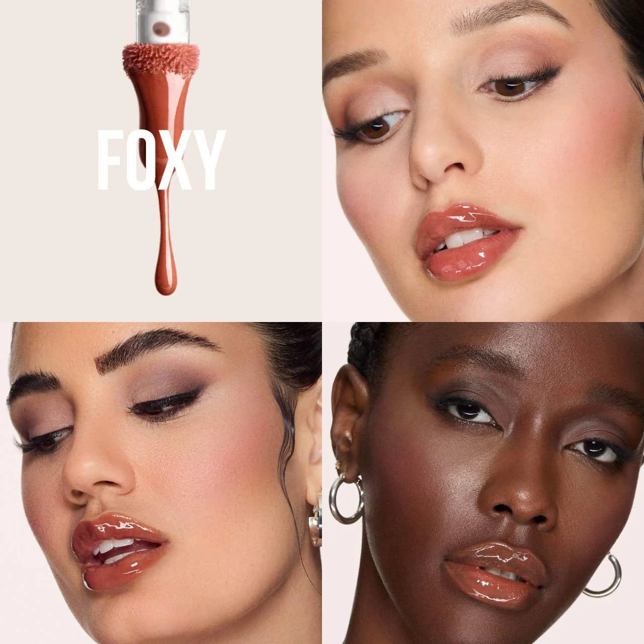 Huda Beauty - Faux Filler Shiny Non-Sticky Lip Gloss - FOXY