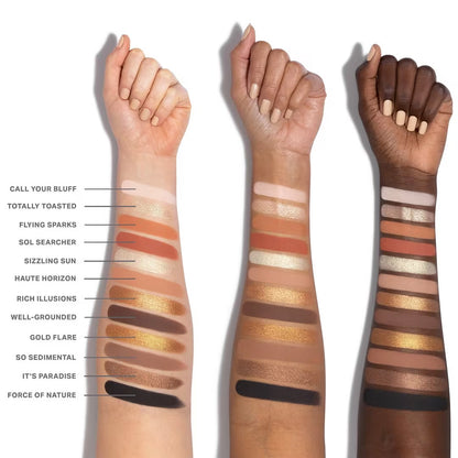 Morphe - ChromaPlus 12-Pan Eyeshadow Palette - FLICKERING SANDS