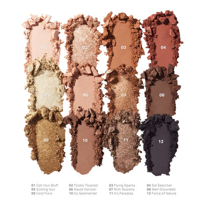 Morphe - ChromaPlus 12-Pan Eyeshadow Palette - FLICKERING SANDS