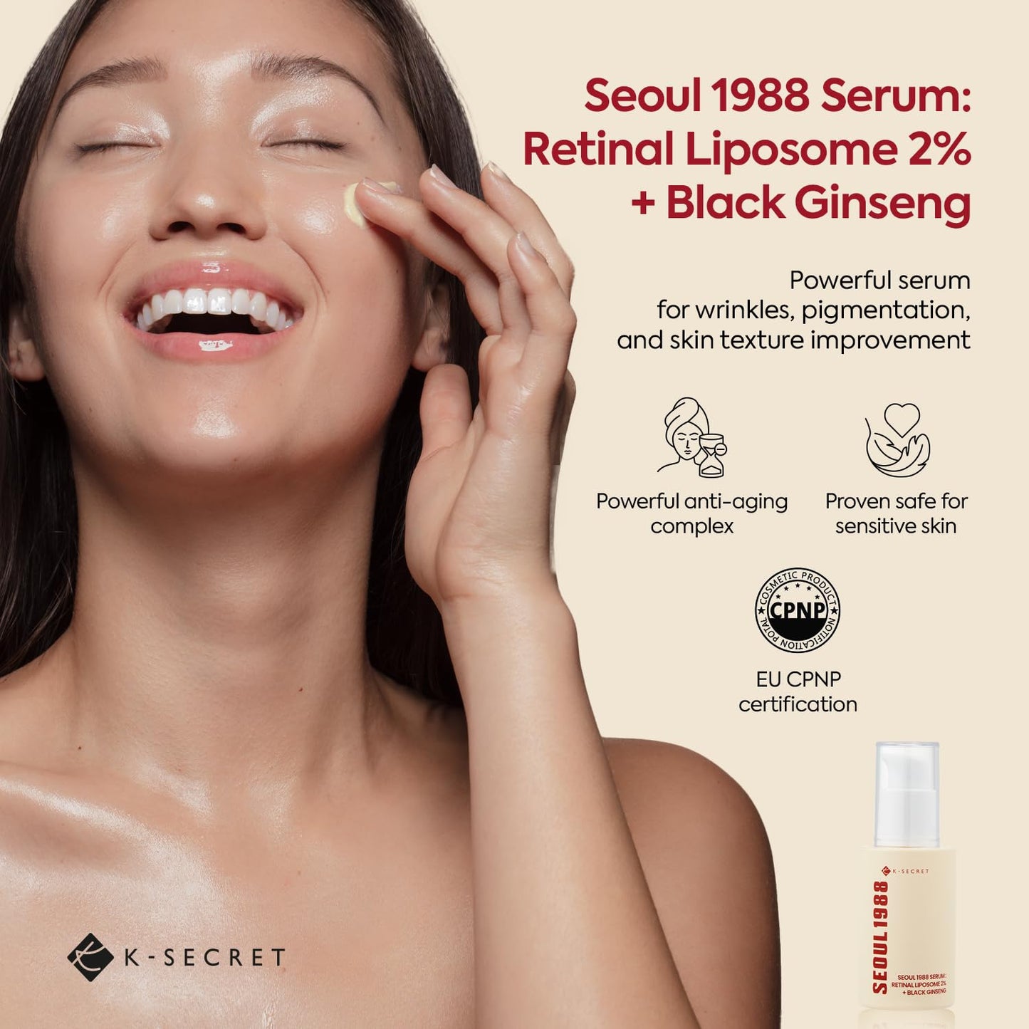 KSECRET SEOUL 1988 - Serum Retinal Liposome 2% + Black Ginseng