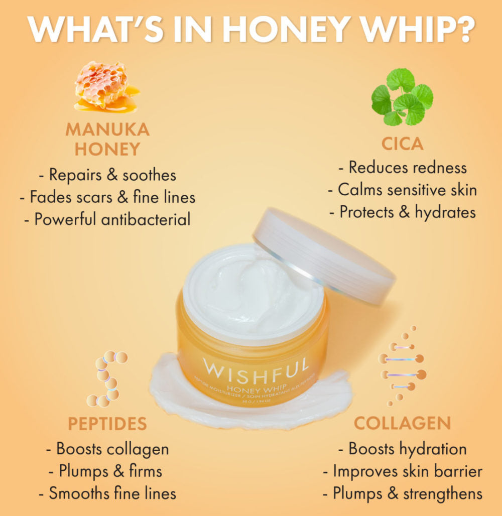 Huda Beauty - Wishful Honey Whip Peptide Moisturizer - 20g