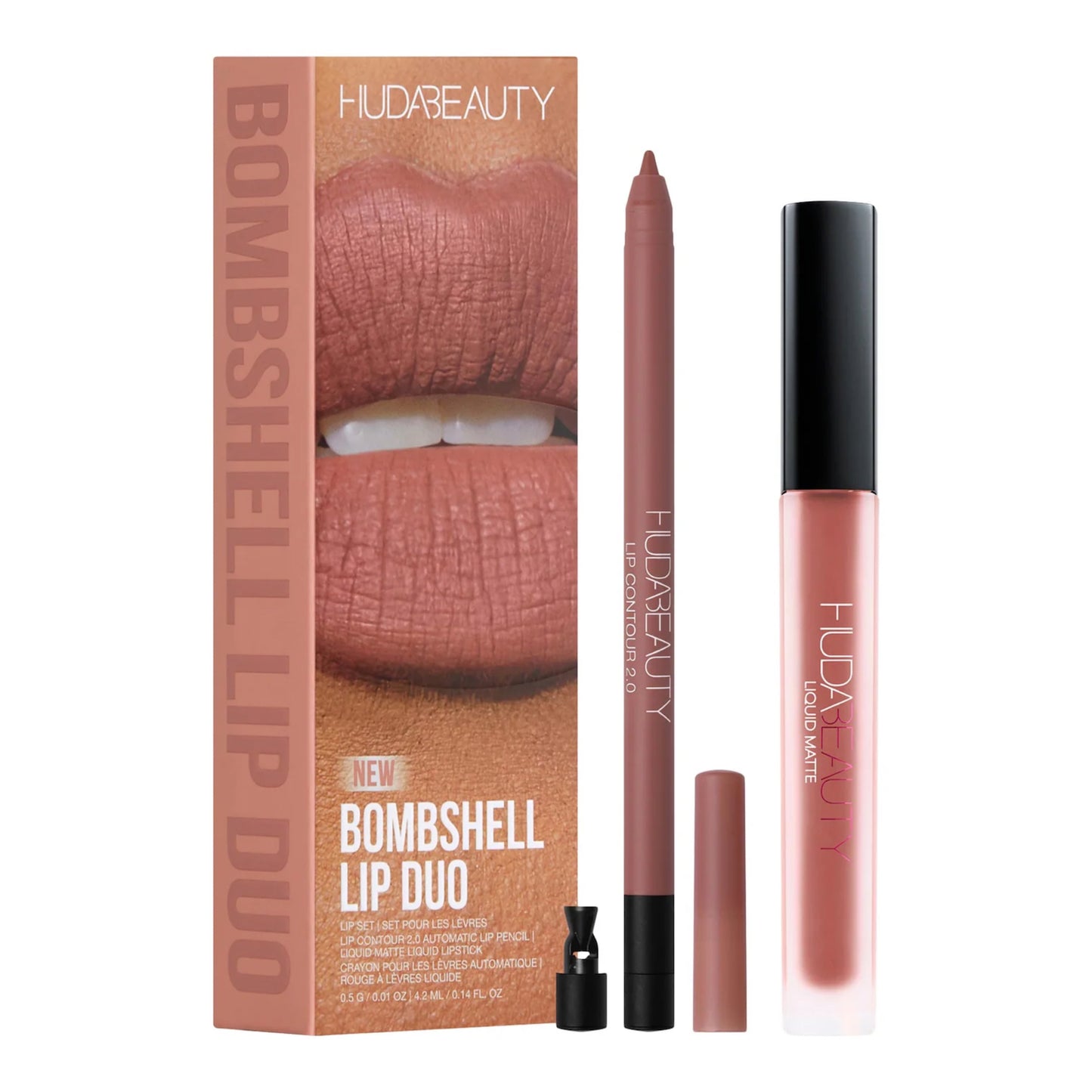 Huda Beauty - Bombshell Lip Liner and Liquid Lipstick Set