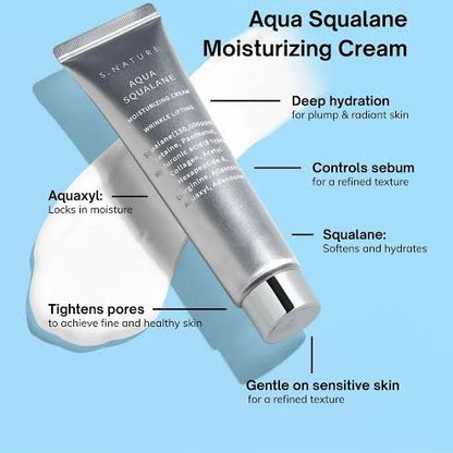 S.NATURE - Aqua Squalane Moisturizing Cream - 80ml