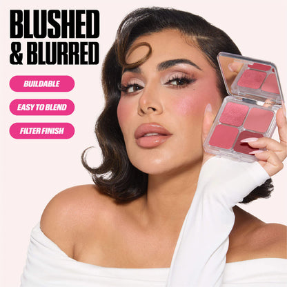 Huda Beauty - Blush Filter Blurring Blushlighters Palette - TOASTY PEACH