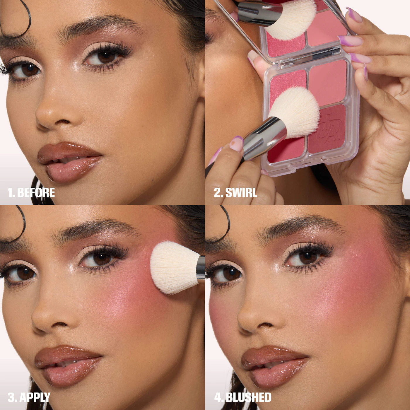 Huda Beauty - Blush Filter Blurring Blushlighters Palette - TOASTY PEACH