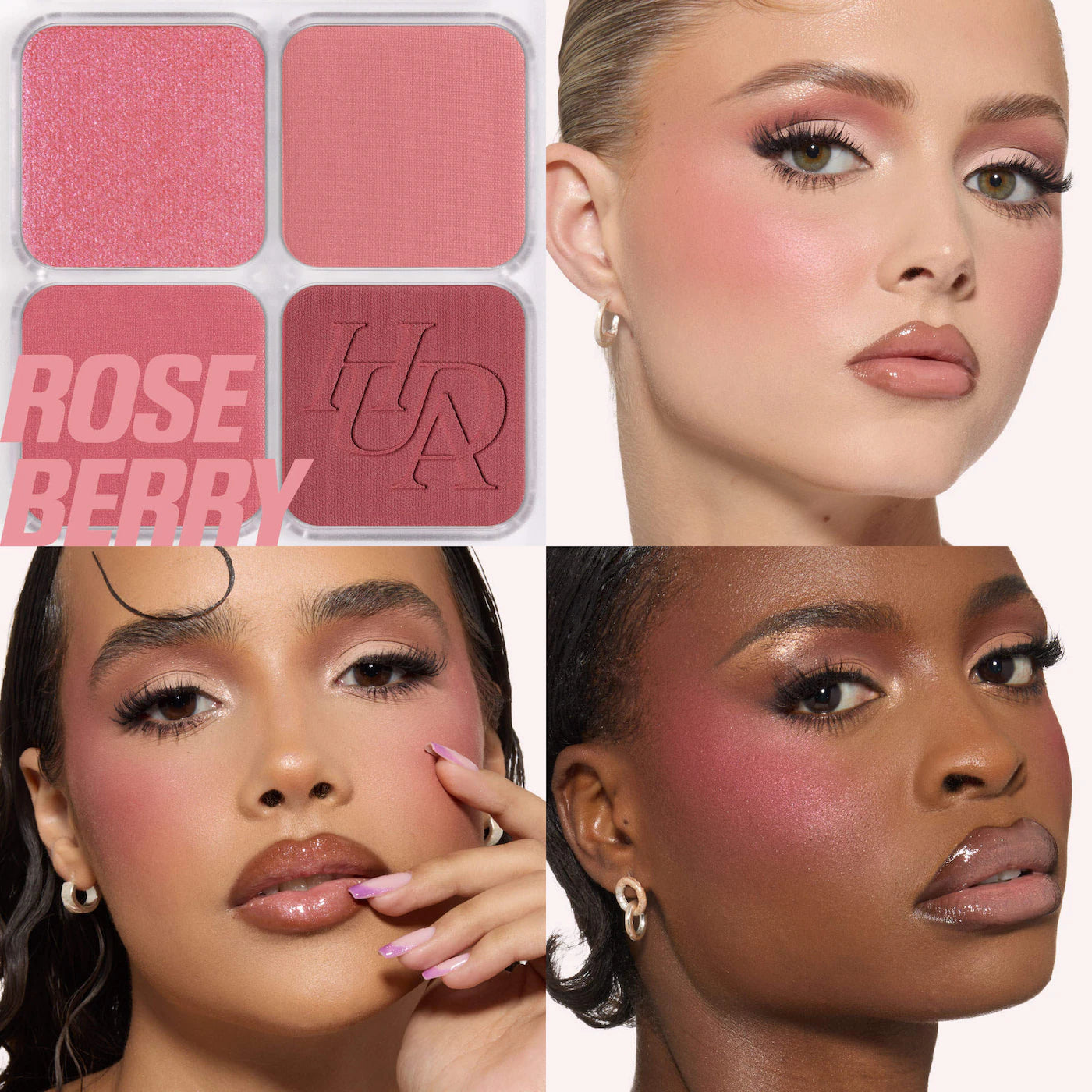 Huda Beauty - Blush Filter Blurring Blushlighters Palette - ROSE BERRY