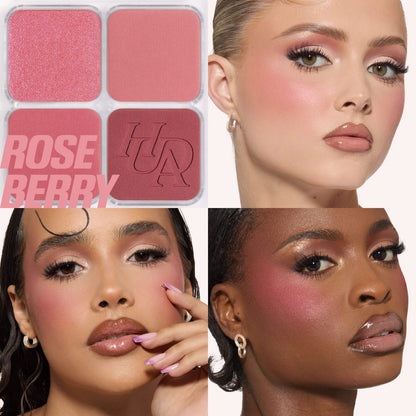 Huda Beauty - Blush Filter Blurring Blushlighters Palette - ROSE BERRY