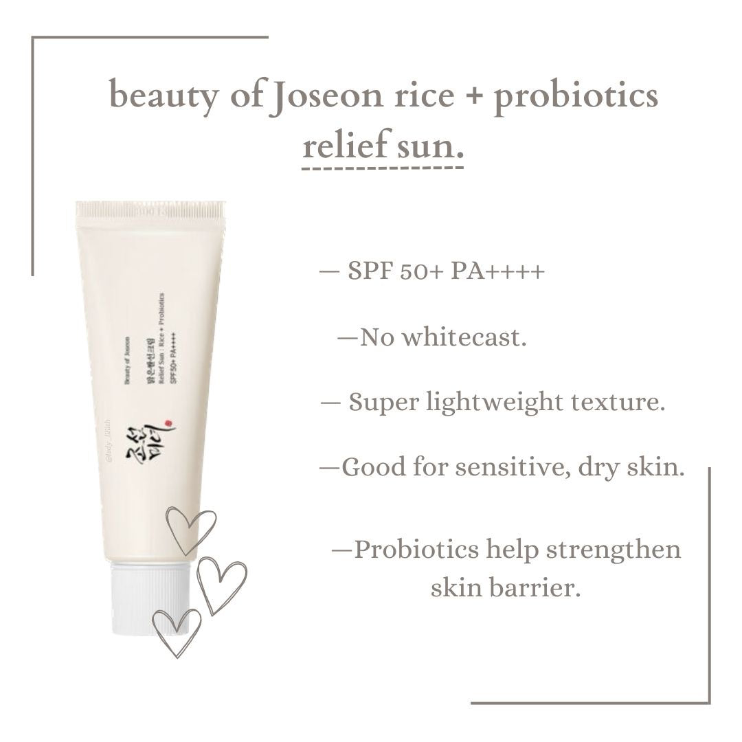 Beauty of Joseon - Relief Sun: Rice + Probiotics Sunscreen