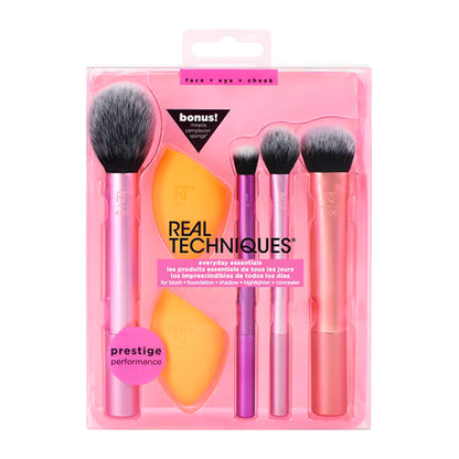 Real Techniques - Everyday Essentials Makeup Brush Kit - 6pc