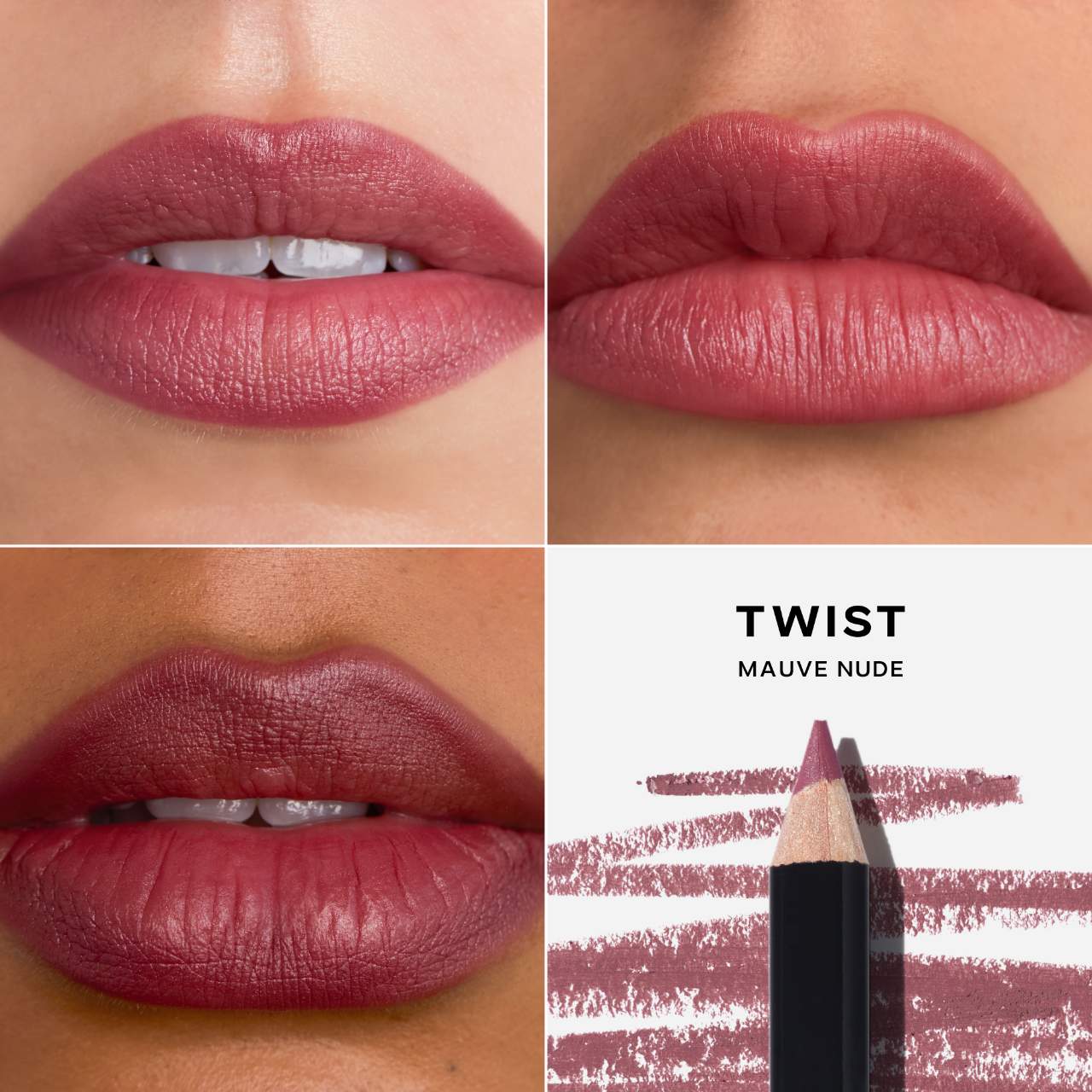 Saie - Lip Liner 101: Creamy & Nourishing Lip Pencil - TWIST