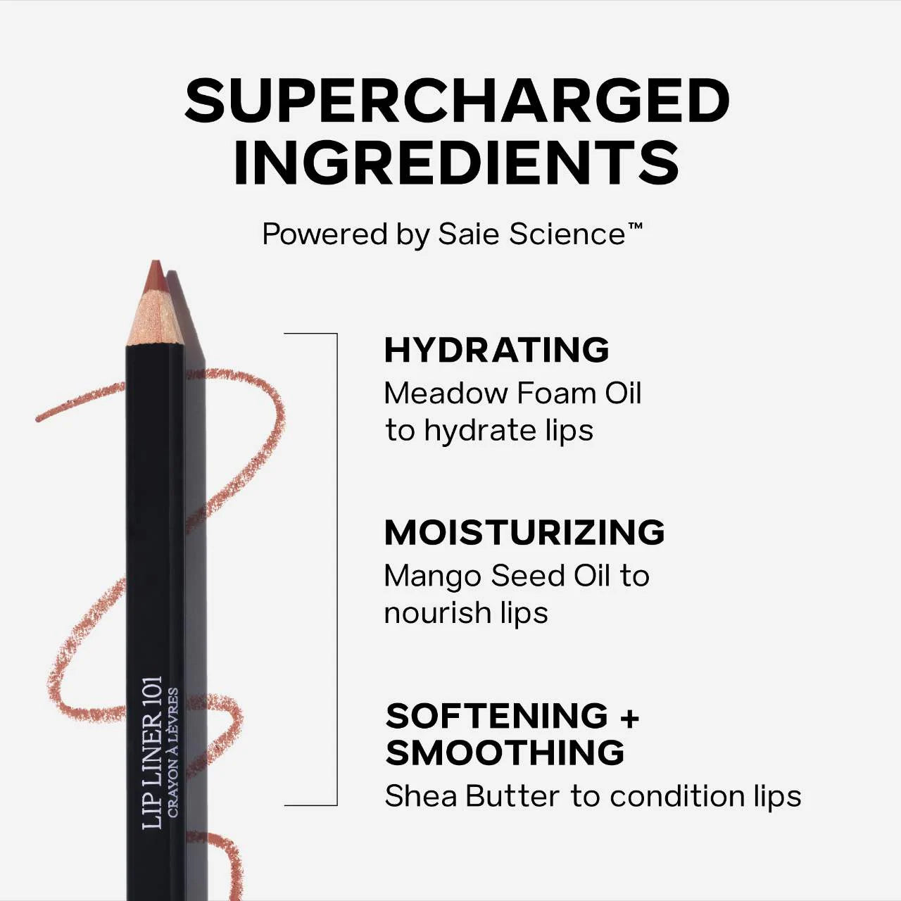 Saie - Lip Liner 101: Creamy & Nourishing Lip Pencil - TWIST