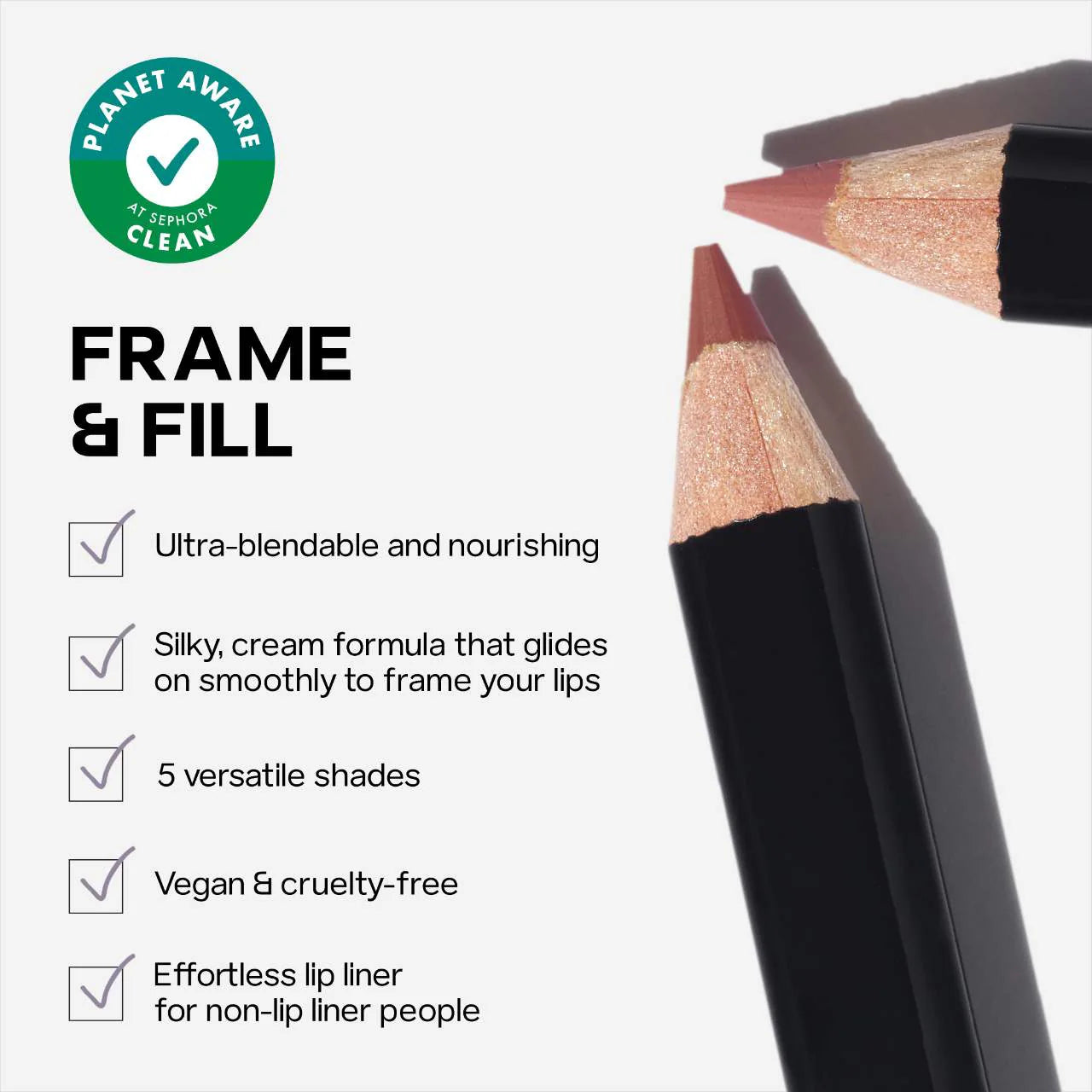 Saie - Lip Liner 101: Creamy & Nourishing Lip Pencil - TWIST