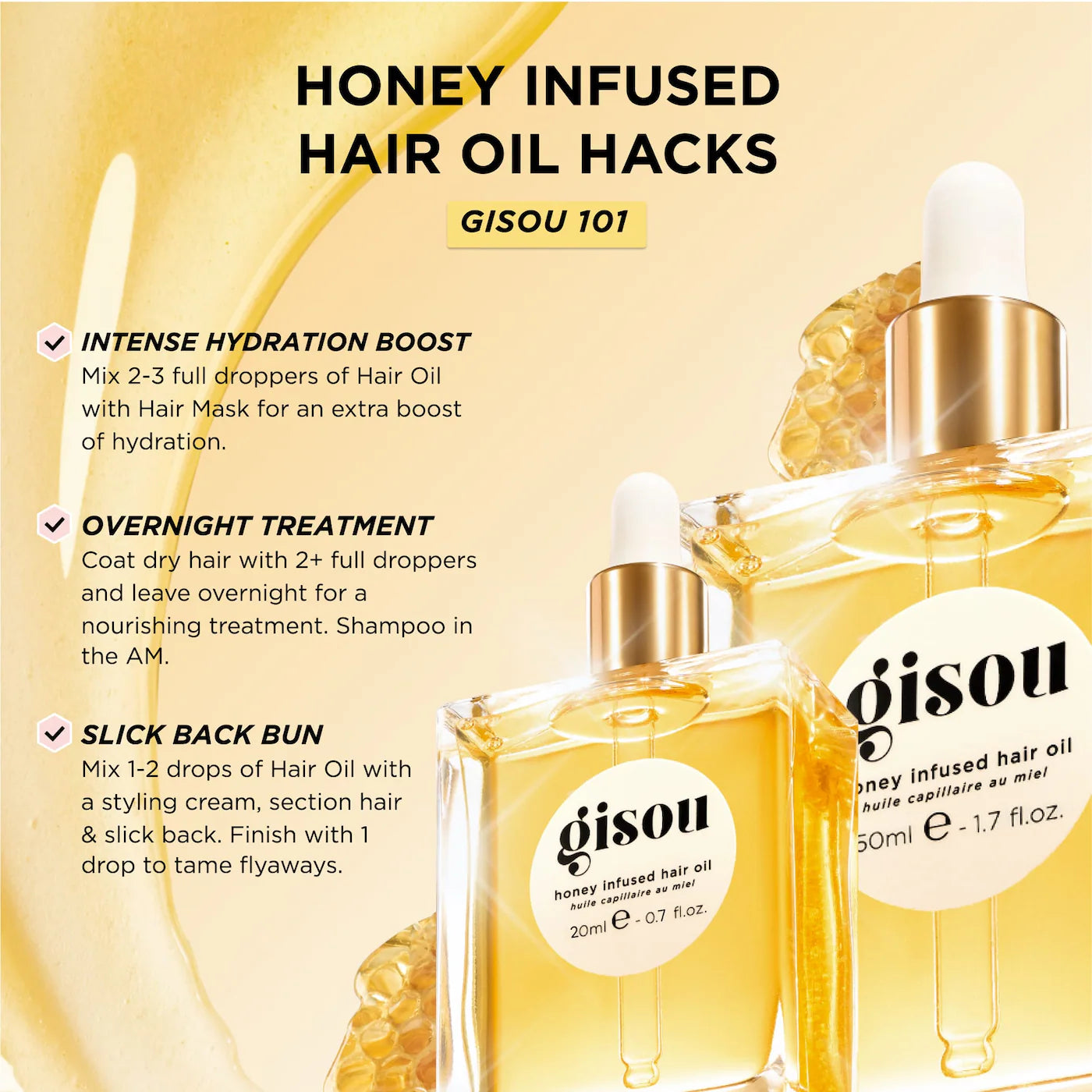 Gisou - Honey Infused Hair Oil