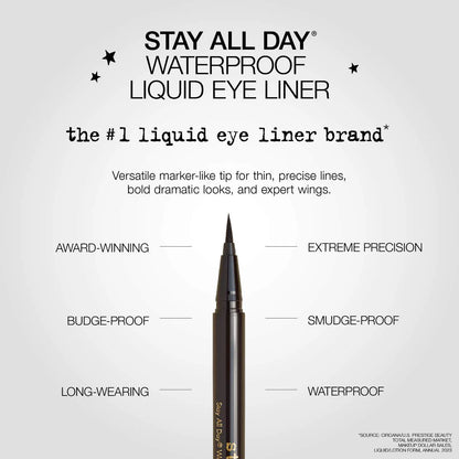 Stila - Stay All Day Waterproof Liquid Eyeliner - INTENSE BLACK