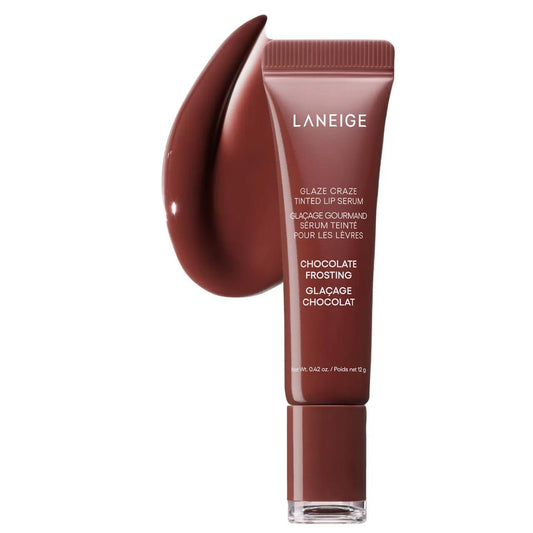 LANEIGE - Glaze Craze Tinted Polypeptide Lip Serum - CHOCOLATE FROSTING